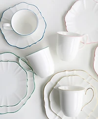 Twig New York Amelie Forest Green Rim 6.5" Bread Plate