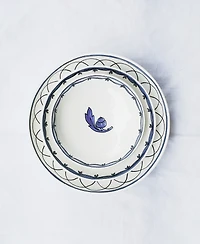 Twig New York Blue Bird Canape Plates - Set of 3