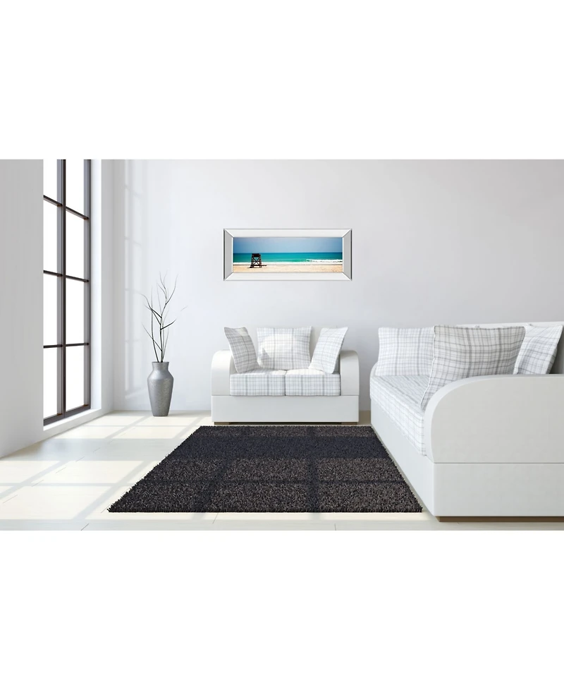 Classy Art Off Duty by Gail Peck Mirror Framed Print Wall Art - 18" x 42"
