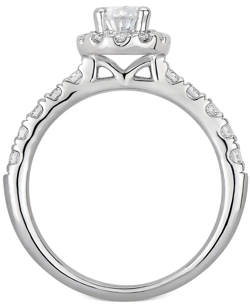 Gia Certified Diamond Pear Bridal Set (1-1/2 ct. t.w.) in 14k White Gold