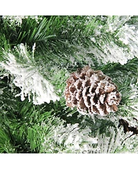 Northlight 4' Flocked Angel Pine Artificial Christmas Tree - Unlit