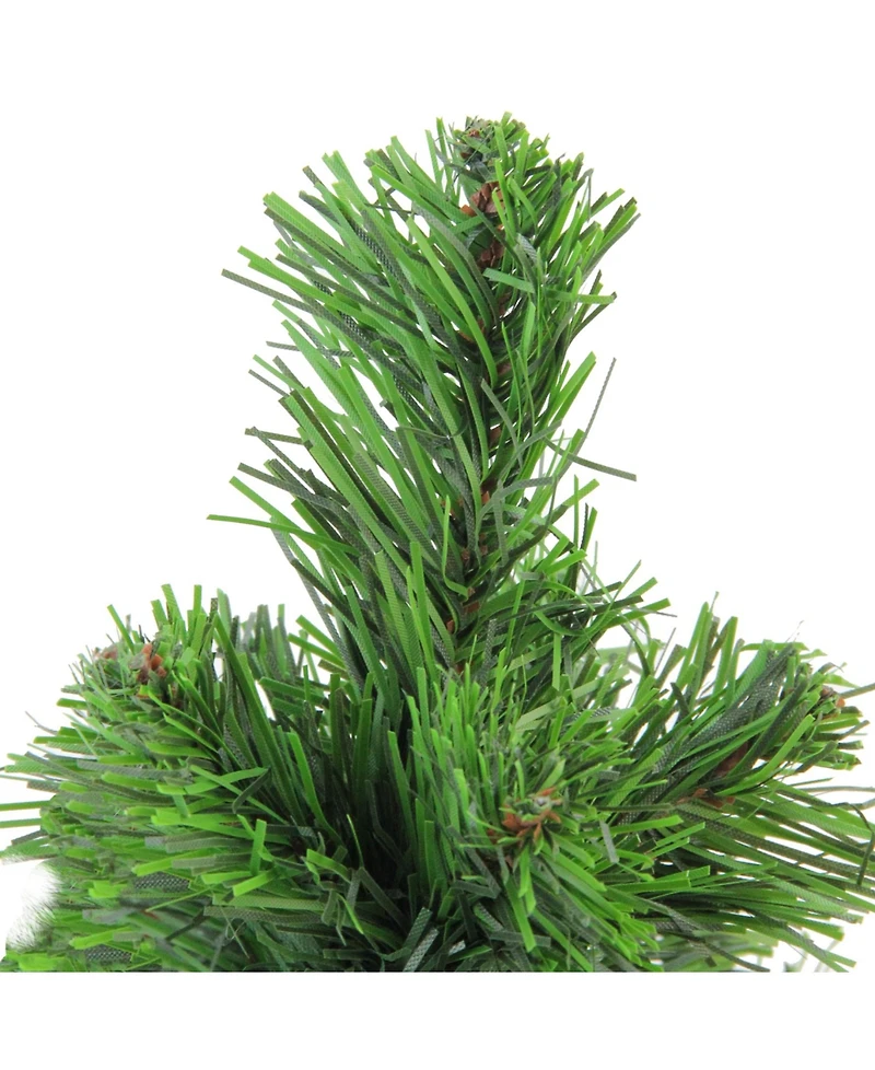 Northlight 12" Mini Pine Artificial Christmas Tree in Faux Wood Base - Unlit