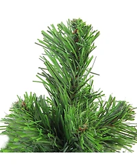 Northlight 12" Mini Pine Artificial Christmas Tree in Faux Wood Base - Unlit