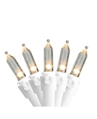 Northlight Set of 50 Warm White Led Mini Christmas Lights 4" Spacing - White Wire