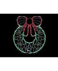Northlight 16" Led Lighted Wreath Christmas Window Silhouette Decoration
