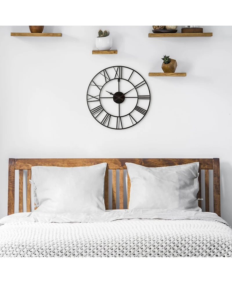 La Crosse Clock 404-3451 20" Metal Tower Wall Clock