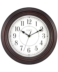 La Crosse Clock 404-2630W 12" Evelyn Quartz Wall Clock with Silent Movement