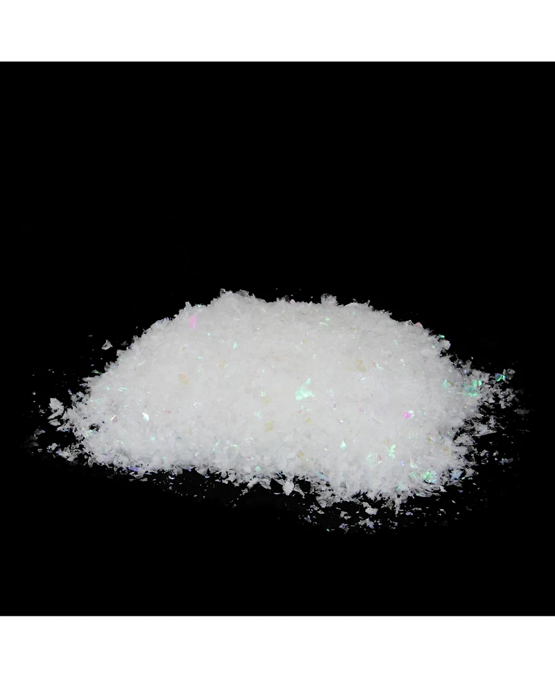Northlight White Iridescent Artificial Powder Snow Twinkle Flakes for Christmas Decorating 2 oz.