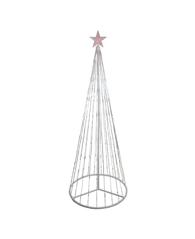 Northlight 6' Red Led Lighted Show Cone Christmas Tree Outdoor Decoration