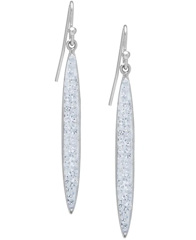 Giani Bernini Crystal Pave Drop Earrings in 14k Gold-Plated Sterling Silver, Created for Macy's