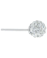 Multicolor Crystal Pave Ball Cluster Stud Earrings in Sterling Silver (Also Available in Silver)