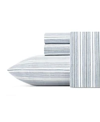 Nautica Beaux Stripe Cotton Percale Sheet Set