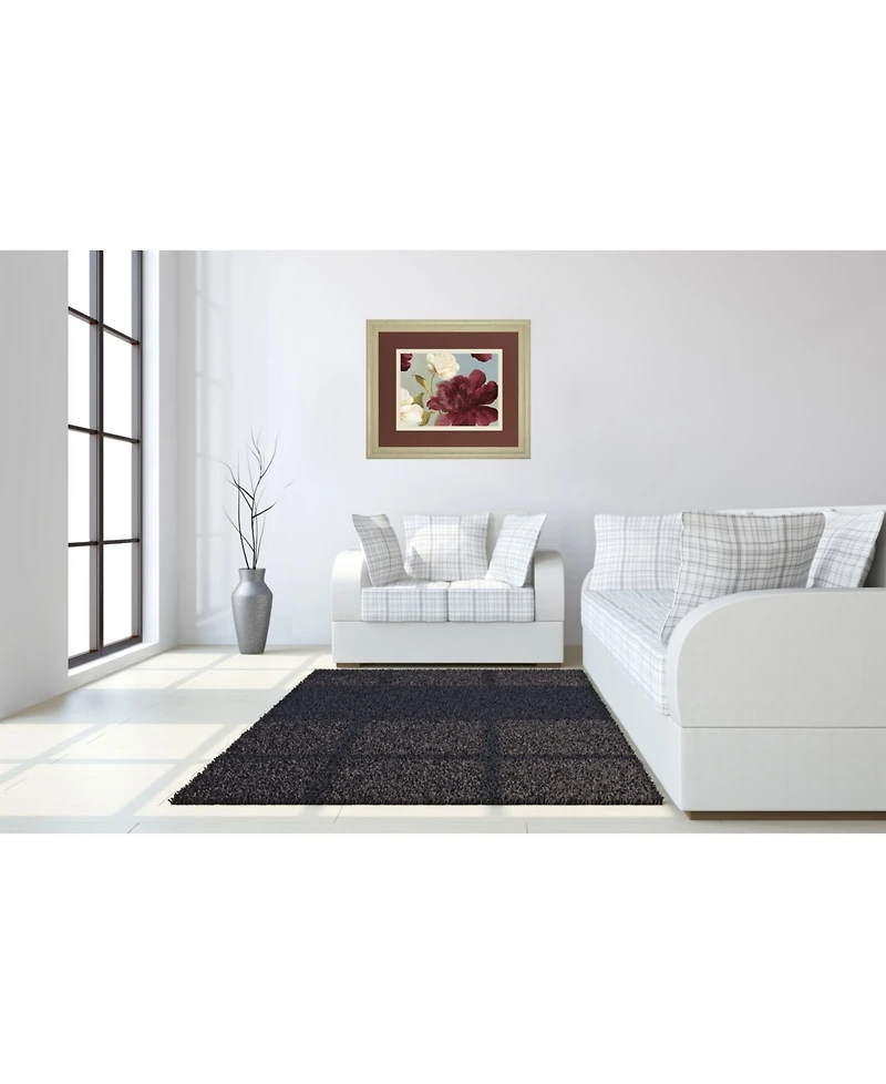 Classy Art Deep Peonies Ii by Asia Jensen Framed Print Wall Art, 34" x 40"