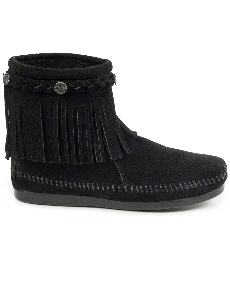 Minnetonka Women's Suede High Top Back Zip Boots