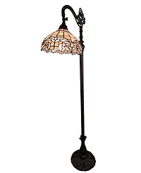 Amora Lighting Tiffany-Style Reading Floor Lamp