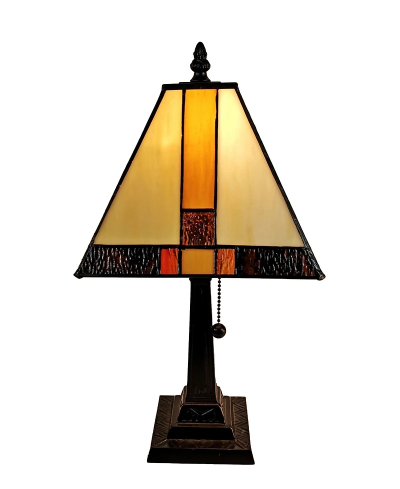 Amora Lighting Tiffany Style Mission Table Lamp