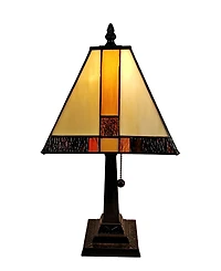 Amora Lighting Tiffany Style Mission Table Lamp