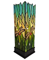 Amora Lighting Tiffany Style Dragonfly Table Lamp