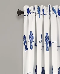 Lush Decor Rowley Birds Light Filtering Window Curtain Panels