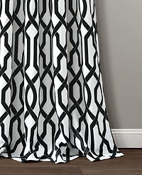 Lush Decor Edward Trellis Light Filtering Window Curtain Panels