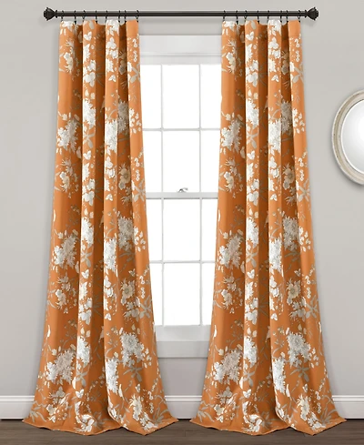 Botanical Garden Floral 52" x 84" Curtain Set