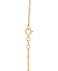 Lightweight 14k Yellow Gold Necklace, 20" Light Rope Chain (1mm)