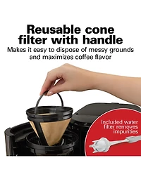 Hamilton Beach Front Fill 12 Cup Programmable Coffee Maker with Thermal Carafe - 46391