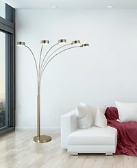 Artiva Usa Micah Plus Modern Led 88" 5-Arched Floor Lamp with Dimmer