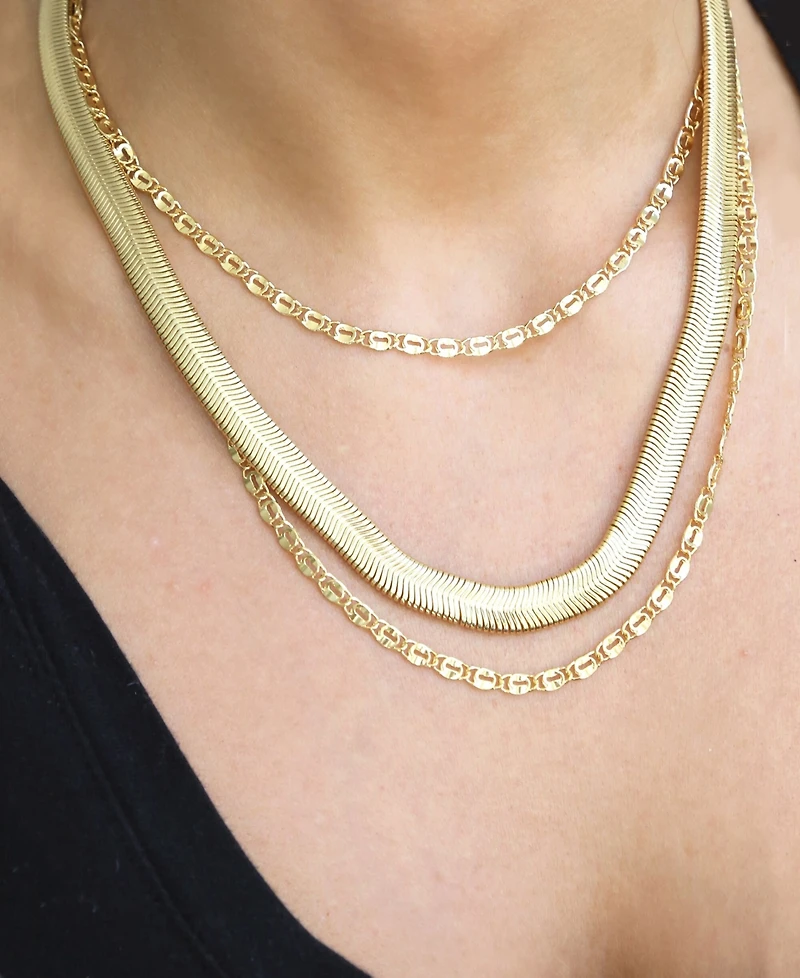 Ettika Supreme Mixed Chain Gold Layered Necklace