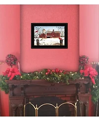 Trendy Decor 4U Winter Days by Billy Jacobs, Ready to hang Framed Print, Black Frame, 15" x 11"