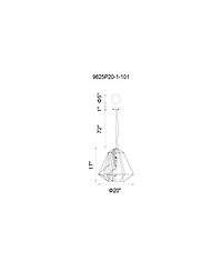 Cwi Lighting Bagheera 1 Light Chandelier