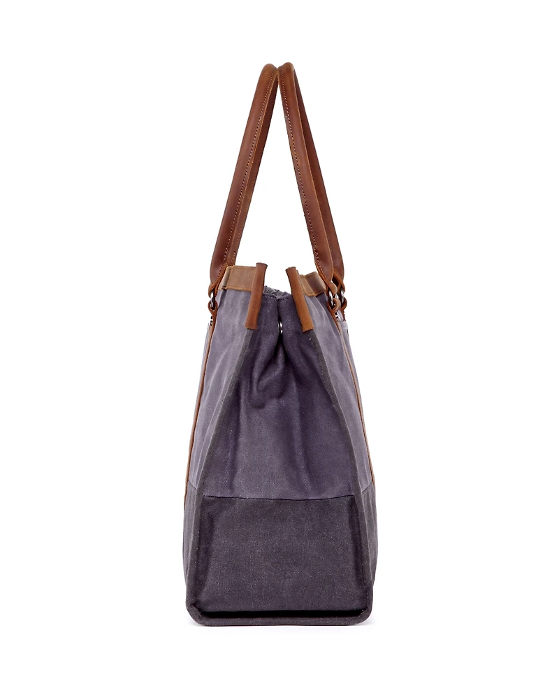 Tsd Brand Stone Creek Waxed Canvas Tote Bag