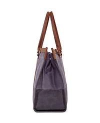 Tsd Brand Stone Creek Waxed Canvas Tote Bag