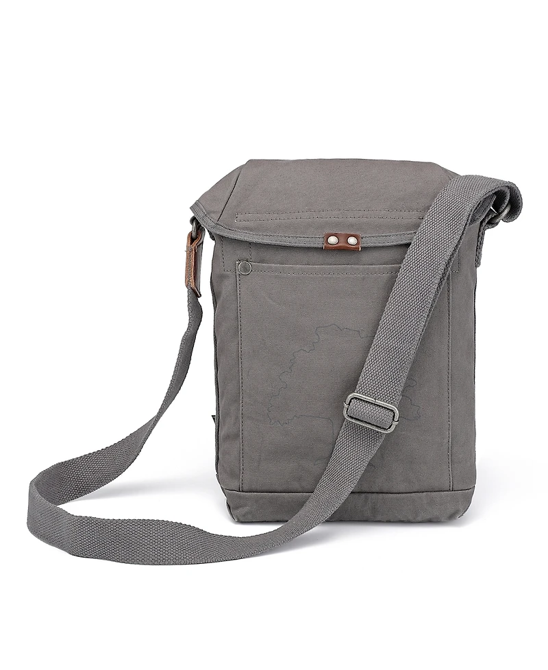 Tsd Brand Forest Canvas Flap Crossbody Bag