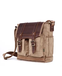 Tsd Brand Turtle Ridge 4-Pocket Canvas Crossbody Bag