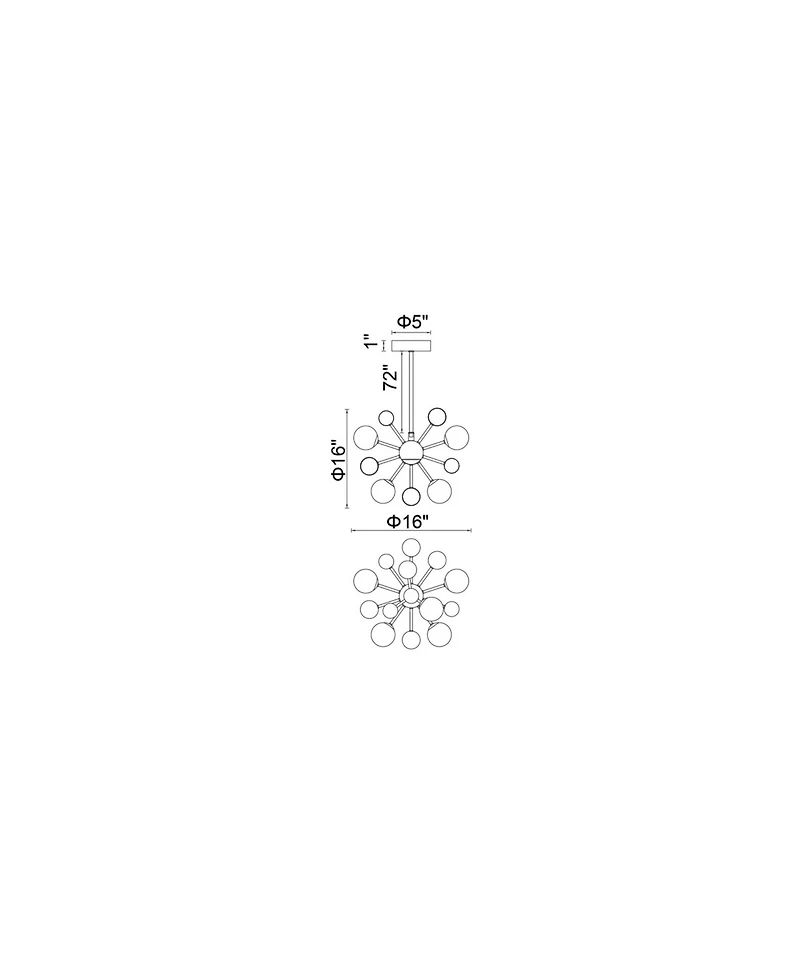 Cwi Lighting Element Light Chandelier