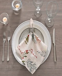 Elrene Holiday Tree Trimmings Napkins, Set of 4