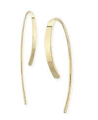 Simple Sweep Drop Earrings Set in 14k Gold