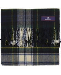 Prince of Scots Highland Tartan Tweed Merino Wool Throw, 55" x 72"