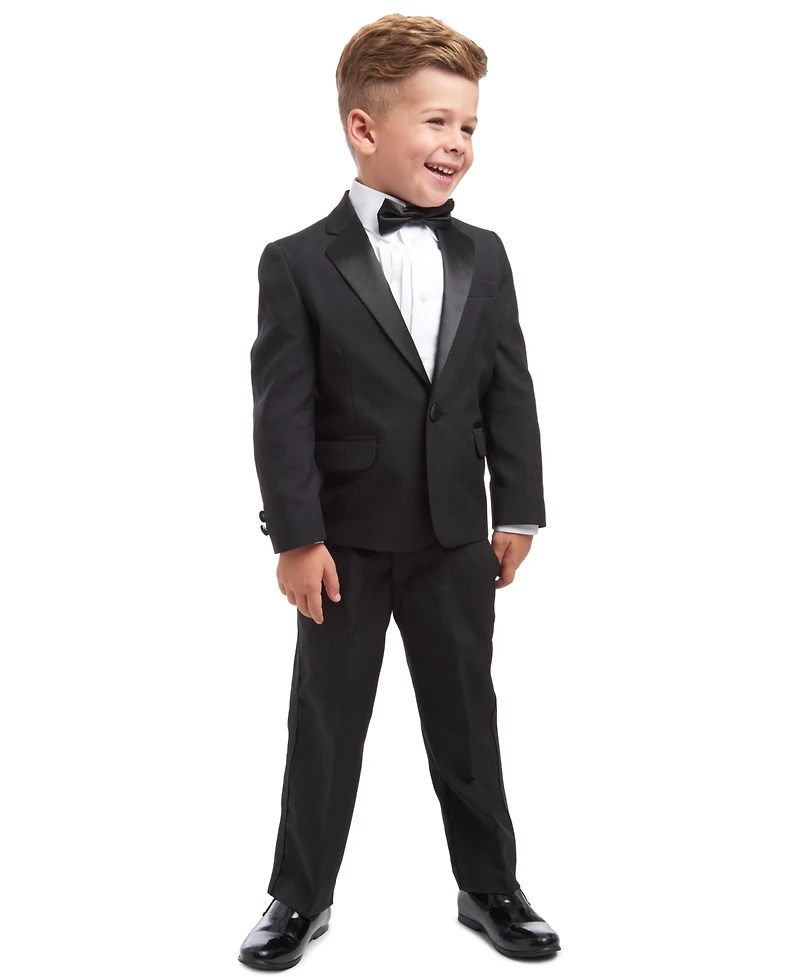 Nautica 4-Piece Tuxedo Suit, Shirt & Bowtie, Toddler and Little Boys