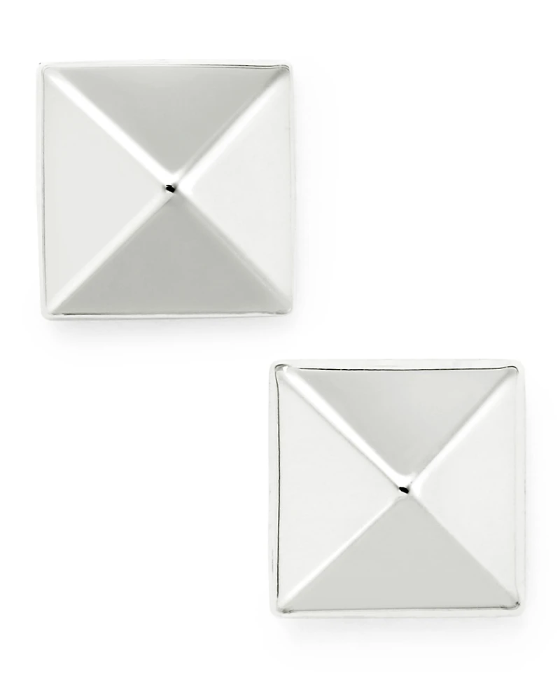 Pyramid Stud Earrings 14k Gold, White or Rose Gold