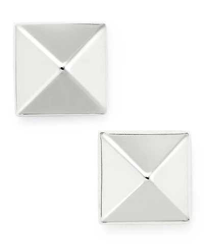 Pyramid Stud Earrings 14k Gold, White or Rose Gold
