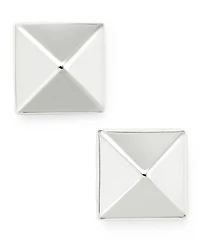 Pyramid Stud Earrings 14k Gold, White or Rose Gold