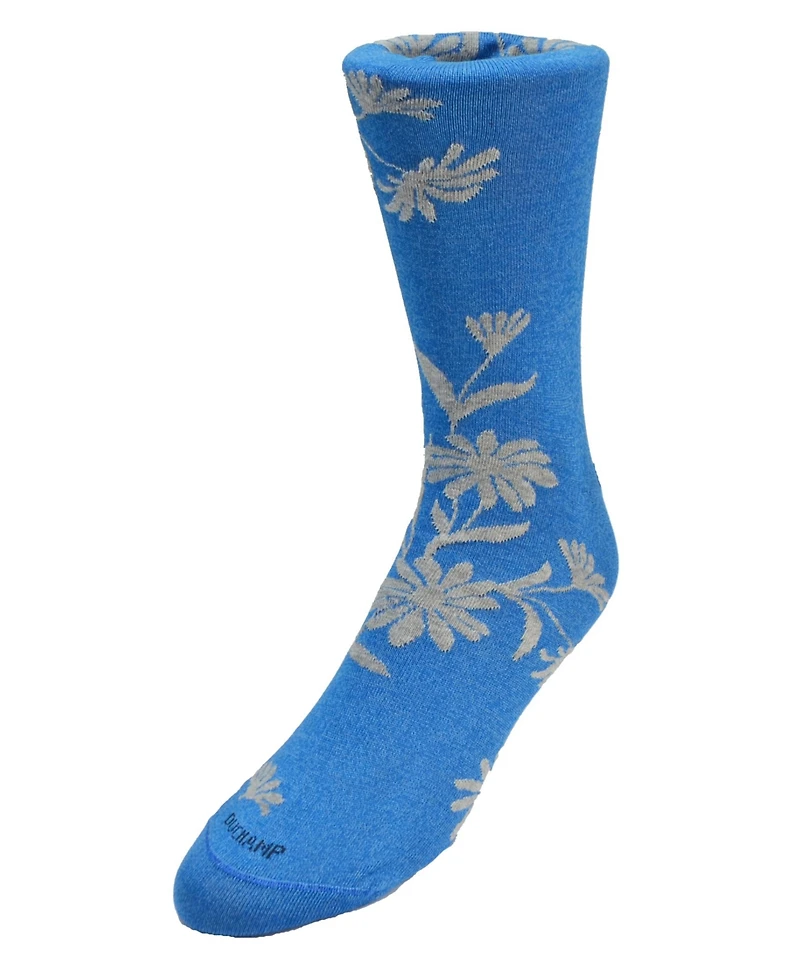 Duchamp London Men's Large Floral Dress Sock