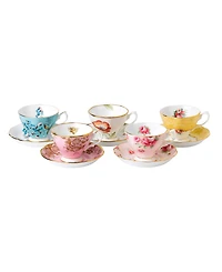 Royal Albert 100 Years 1950-1990 5-Piece Teacup & Saucer Set