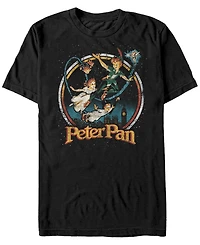Disney Men's Peter Pan Group London Flyin, Short Sleeve T-Shirt