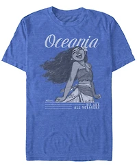 Disney Men's Moana Sketch Oceania We are All Voyagers, Short Sleeve T-Shirt