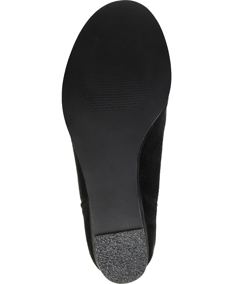 Journee Collection Women's Mylee Perforated Wedge Ankle Booties