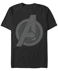 Marvel Men's Avengers Endgame Grayscale Icons Logo, Short Sleeve T-shirt
