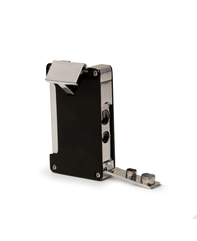 Bey-Berk Torch Lighter with Punch Cutter in A Gunmetal and Anodized Case